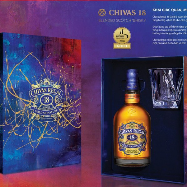 Hộp quà Chivas Regal 18 Gold
